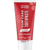 WOODEN SPOON Organic Toothpaste for Gum Care 75 ml &ndash; With Herbal Extracts, Aloe Vera and White Clay for Gentle Cleaning and P