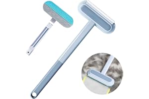 BAYUYI Togli Peli Animali con Asta di prolunga Multifunzionale, Leva peli Animali, Animali Domestici peli Rimozione Spazzola Peli Cane Gatto, Rimuovi la Pelliccia su Cuccia, Tappeti, Vestiti e Divani