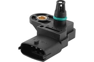 INFINAUTO Air Intake MAP Pressure Sensor, Manifold Absolute Pressure MAP Sensor for Fiat Punto 1999-2012, for Fiat Bravo MK II 2009-2016 Black 1 Pcs