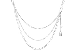 SRIZIAN Trouser Chain, Punk Pants Chains Fashion Hip Hop Punk Body Chain Trousers Chain Jean Wallet Chain for Men Women