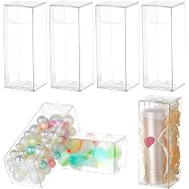 BENECREAT 10 Pcs Boîtes Cadeaux Transparentes 10x10x15 Cm - Emballage Plastique Pour Bonbons Et Desserts
