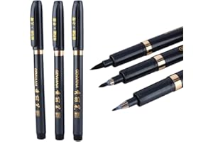 ACOGEDOR Pinceau Encre de Chine, Plume Chinoise, Durable, Calligraphie Chinoise Japonaise, Plume éCriture Artisanale Dessin