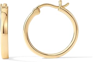 PAVOI 14K Gold Plated Chunky Hoop Earrings - 20mm & 30mm Gold Hoops Earrings for Women - Trendy Fashion Accessory