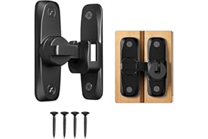 JIUJUDA9 Schiebetür Schloss, Schiebetürschloss Türriegel für Schiebetüren, 90/180 Grad Schieberiegel Tür Schlossriegel Riegelschloss für Garten Küchen Fenster Innen Außentüren