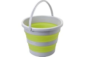 BRUNNER 0203069N.C70 Bacinella Pieghevole in Resistente Materiale Plastico, Drum Fold-Away 10 L, Colore Verde/Grigio, Leggera, Salvaspazio, Facile da Trasportare