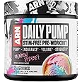 Arms Race Nutrition | ARN | Daily Pump STIM-Free Pre-Workout (20 Servings, Rainbow Sherbet)