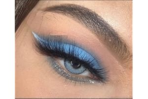 FreshTone Lentilles De Contact De Couleur Topaz Bleu 3 Ton Kit De Rangement Boitier Pince et applicateur Offert 12 Mois sans correction