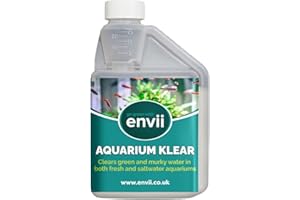 envii Aquarium Klear - Antialghe Acquario Dolce Batteri Trattamento per l'acqua - Trattamento Naturale per Acqua Cristallina - 500ml Tratta 4.000L - Attivatore Batterico Acquario Dolce
