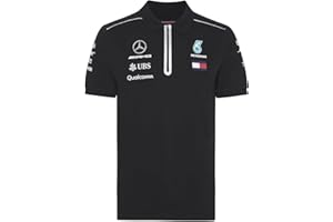 Mercedes AMG Petronas Mercedes Amg Men Polo 2018, Black Mercedes AMG Polo Homme 2018, Noir Homme