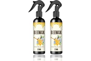 SENTECHX Cera de abejas natural micromolecularizada en spray 120ml, cera de abejas en spray para pulir y limpiar muebles, cera de abejas multiusos para renovar el suelo de los muebles de madera (2 Piezas)