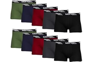MERISH Calzoncillos tipo bóxer para hombre, paquete de 6, 10 o 15 unidades, tallas S-5XL, estilo retro