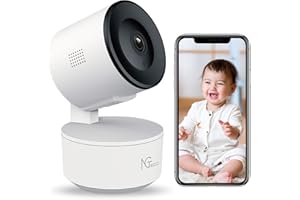 NGTeco Indoor Smart Security Camera,1080p Full-HD, 355°Pan&80°Tilt Motion Tracking, 2.4GHz wifi with Night Vision,Cloud Storage,Human Detection,Compatitble Home App (C2320)
