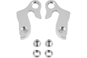VXIWSCY Kit Di 2 Ganci Cambio Posteriore Per Bicicletta, Forcellino in Lega Di Alluminio, Gancio Compatibile Con Mountain Bike E Altri Tipi Di Bici, Facile Da Installare, Include Viti, Durevole E Pratico