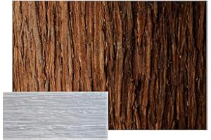 TUKI TUKI TK Moldes para hormigon impreso, mortero impreso y cemento impreso de silicona flexible y reutilizable. Cemento vertical, hormigon vertical, mortero vertical. Imitación corteza de árbol 40cm x 20cm.