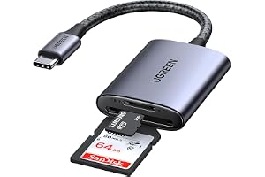 UGREEN Micro SD-kortläsare USB-C (SD 3.0) | Super Speed SD-kortläsare samtidigt att läsa och skriva kompatibel med iPhone 17 Pro Max Air 16 Galaxy S25 MacBook iPad Pro