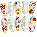 JACKY Women's DIY Nail Sticker Finger Nail Art Decals Water Transfer Stickers (I)