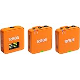 R&Oslash;DE Wireless GO (Gen 3) - &Uuml;&ccedil;&uuml;nc&uuml; Nesil, 32-bit, &Ccedil;ift Vericili, Kayıt &ouml;zellikli Kablosuz Mikrofon Seti (Turuncu)