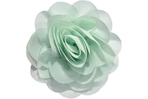 IMINI 85mm Broches Délicates En Forme De Rose En Mousseline De Soie Faites à La Main En Tissu Épingles à Revers Pour Femmes Fête Banquet Robe Costume Vêtements Accessoires Bijoux Cadeaux