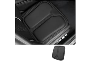 TOPABYTE Car Seat Cushion for Tesla Model Y/3/S/X Cybertruck Premium Memory Foam Driver Seat Cushion to Improve Driving View Nappa Leather Anti-Slip Pad Hip Pain Relief (1 Pieces/Black)