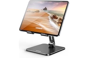 ‎UGREEN UGREEN Stojak na Tablet Uchwyt Aluminiowy Regulowany Kompatybilny z iPad Pro Air Mini 11 12.9 Galaxy Tab S9+ S9 A7 Redmi Pad Huawei MatePad iPhone 15 Pro Max itp.