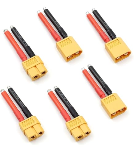 XT60 Maschio Femmina Connettore parallelo a 3 vie 14AWG Filo di silicone ad alta corrente Y Splter per caricabatteria Motore Drone Modelli RC  13