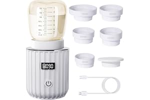 Hoapin Scaldabiberon elettrico portatile, ricaricabile via USB, leggero e ideale per i viaggi