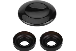 Broco Navigation Button, Joystick Control Center Button Cover MMI Knob Repair Kit for A4 A5 A6 Q5 Q7 S5 S6 Paint（Black）
