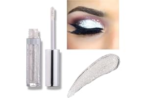 ALLBESTAYE Allbesta Langlebig Glänzend Glitter Shimmer Flüssiger Lidschatten Stift Wasserfest Metallic Pigmente Make-up