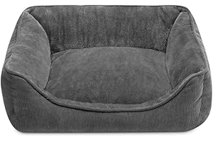 Hollypet Łóżko dla kota, legowisko dla małego psa, legowisko dla zwierząt domowych dla kotów i szczeniaków, miękkie legowisko do spania dla zwierząt domowych, oddychająca poduszka dla zwierząt