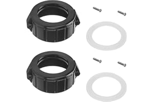 ArrogantF Spa-Whirlpool-Heizung, Geteilte Mutter mit Schraub-O-Ringen, Ersatz für Balboa Gecko, Whirlpool, Pool und Spa, Ersatzteile, Heizung für tatsächliche 5,1 cm Heizung, 2 Stück