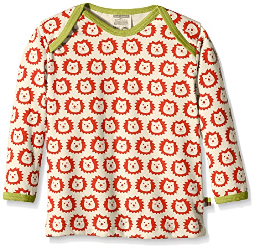loud + proud Unisex Baby 275 Sweatshirt, Rot (Sunrise su), 104 (Herstellergröße: 98/104)