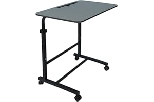 GROSSē Multi-Purpose Height-Adjustable Laptop Table, Gaming & Study Table with Docking for Tablet, Ideal for Work from Home, Room Work, DIY Table, Easy to Assemble(60[L] x 40[W] x 76[H] CM)