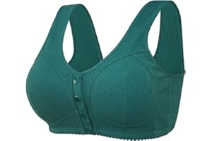 BLINGKO Push Up Bra Vest pour Femme Brassiere Sport Maintien Fort Elastique Amovibles Coussinets Fitness Yoga Soutien Gorge Sport Couleur Unie sous-vêtements de Sport Ouverture Devant Brassière