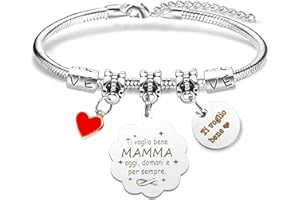 RGHSZ Mamma Bracciale Regalo Festa Della Mamma Regalo Mamma Bracciale Festa Della Mamma Regalo Compleanno Mamma Regalo Per Mamma Regali Festa Della Mamma Originali Bracciale Mamma E Figlia