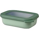 Mepal - Multi Bowl Cirqula Rectangular - Food Containers with Lids - Suitable as Airtight Lunch Box for Fridge, Microwave and