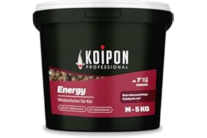 KOIPON Energy 5 kg Fischfutter Winter sinkend, Teichfutter 6mm Pellets für japanische Koi, Koifutter als Goldfischfutter und Winterfutter geeignet