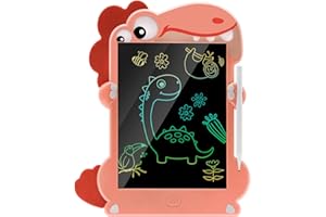 ACAMMZAR Tablero de Escritura LCD 8,5 Dibujo, Pizarra Magnetica Infantil Juguetes para niños 2 3 4 5 6 7, Tablero de Dibujo Electrónico,Juguetes de Dinosaurios, Regalos de cumpleaños Navidad, Rojo