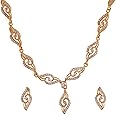 Estele Jewellery Sets for Women Gold Plated Bridal Necklace Jewellery Set with Earrings