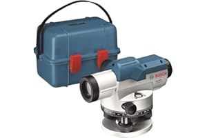 Bosch Professional Livella ottica GOL 20 D (ingrandimento 20x, unità di misura: 360 gradi, raggio d'azione: fino a 60 m, in valigetta)