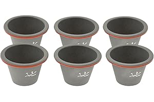 JATA HOGAR MC67 - Set de 6 Moldes Flaneros de Silicona Platino – Antiadherentes, Flexibles y BPA Free | Apto Horno, Microondas, Congelador y Lavavajillas | Resistente -50ºC a 240ºC | 7,5 cm Ø x 5,5 cm