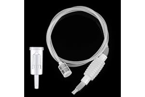 HAKOTOM Tuyau Alimentaire Vin Bière Syphon Filter Outils et Valve d'air fermenté,Aspiration Vinification Filtrer Tube De Tuyau Outils Transvaser jus de Fruit vin Lait,2 Mètres