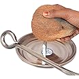 S Cart Stainless Steel Coconut Cutting Tool, Coconut Breaker Stainless Steel and Coconut Opener Rod (Breaker & Peeler)