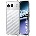 Zubitech Case for Oneplus Nord 4 5G Clear Transparent Case Soft Flexible Silicone TPU Back Cover Shockproof Case with Reinforced Bumper Corner for 1 + Nord 4