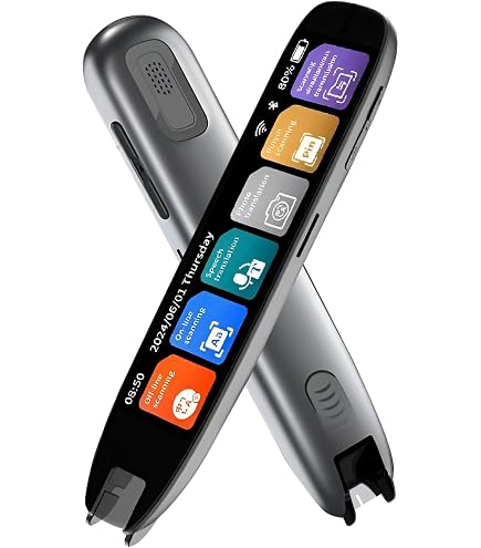 Penna Traduttrice Intelligente 142 Lingue | Scanner Con Registrazione, Touch 3,7 Pollici Per Studio E Lavoro