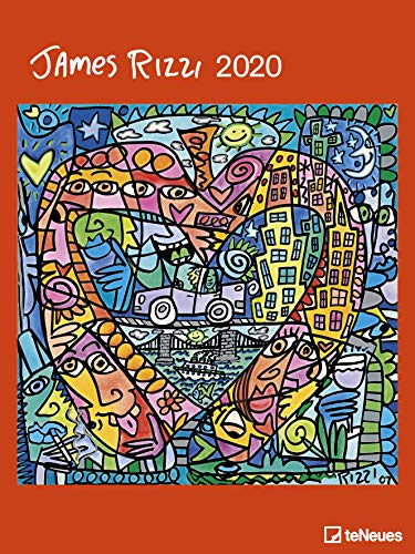 James Rizzi 2020 - Kunstkalender - 48x64cm - Posterkalender mit Pop Art Kunst