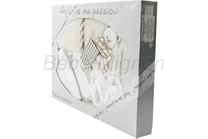 FRUIT DE MA PASSION Coffret Naissance Sortie de Bain Beige - Motif Nounours