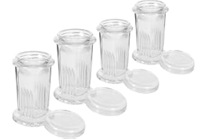 4 St Coplin Glasburkar med Lock för Mikroskoptillbehör Färgningskärl Transparent Laboratorieglas för Snabb och Jämn Mikroskopfärgning