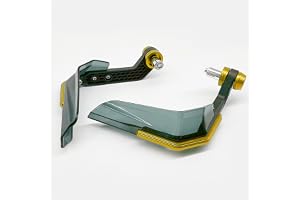Motorcykel Aluminiumlegering+ABS Plast Handstyre Styreskydd Handskydd För YAMAHA(Giallo)
