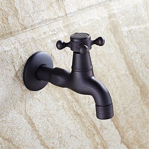 MIAORUI European Black Bronze mop water mouth black patina imitation plum handwheel small faucet tap