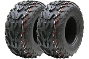 ‎PARNELLS Parnells - 2 Sätze Schlauchloser Atv-Quad-Reifen - 16 x 8,00-7, 4-Lagig P329 Wanda mit 12 mm Profiltiefe, Durchmesser 406 mm, 185 mm Breite, 80 kg - für 7-Zoll-Felgen, Straßenzulassung